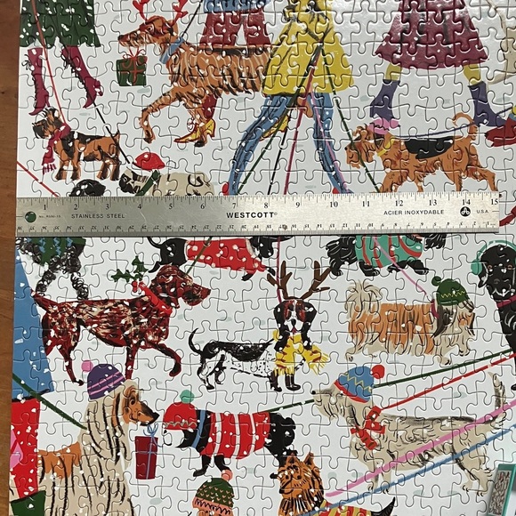 Galison Festive Dogs 500-Piece Puzzle - Multicolor - Picture 5 of 10